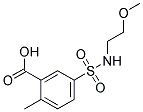 5-[[(2-METHOXYETHYL)AMINO]SULFONYL]-2-METHYLBENZOIC ACID Struktur