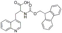 2-(9H-FLUOREN-9-YLMETHOXYCARBONYLAMINO)-3-QUINOLIN-4-YL-PROPIONIC ACID Struktur