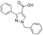 1-BENZYL-3-PHENYL-1H-PYRAZOLE-4-CARBOXYLIC ACID Struktur