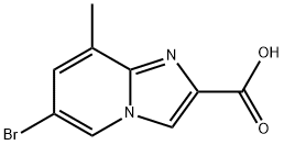 6-BROMO-8-METHYLIMIDAZO[1,2-A]PYRIDINE-2-CARBOXYLIC ACID Struktur