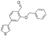 2-(BENZYLOXY)-4-(3-THIENYL)BENZALDEHYDE Struktur