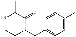 3-METHYL-1-(4-METHYLBENZYL)-PIPERAZIN-2-ONE Struktur