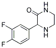 3-(3,4-DIFLUORO-PHENYL)-PIPERAZIN-2-ONE Struktur