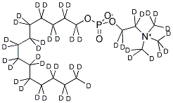 TETRADECYLPHOSPHOCHOLINE-D42 Struktur