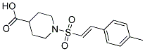 1-[[(E)-2-(4-METHYLPHENYL)VINYL]SULFONYL]PIPERIDINE-4-CARBOXYLIC ACID Struktur