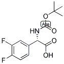 (S)-TERT-BUTOXYCARBONYLAMINO-(3,4-DIFLUORO-PHENYL)-ACETIC ACID Struktur