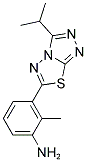 3-(3-ISOPROPYL[1,2,4]TRIAZOLO[3,4-B][1,3,4]THIADIAZOL-6-YL)-2-METHYLANILINE Struktur