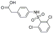 (4-[[(2,6-DICHLOROPHENYL)SULFONYL]AMINO]PHENYL)ACETIC ACID Struktur