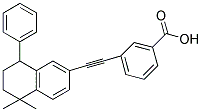 3-(5,5-DIMETHYL-8-PHENYL-5,6,7,8-TETRAHYDRO-NAPHTHALEN-2-YLETHYNYL)-BENZOIC ACID Struktur