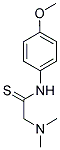 2-(DIMETHYLAMINO)-N-(4-METHOXYPHENYL)ETHANETHIOAMIDE Struktur