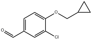 3-CHLORO-4-(CYCLOPROPYLMETHOXY)BENZALDEHYDE Struktur