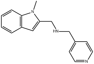 [(1-METHYL-1H-INDOL-2-YL)METHYL]-(PYRIDIN-4-YLMETHYL)AMINE Struktur