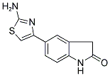 5-(2-AMINO-1,3-THIAZOL-4-YL)-1,3-DIHYDRO-2H-INDOL-2-ONE Struktur