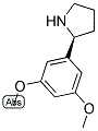 (S)-2-(3,5-DIMETHOXYPHENYL)PYRROLIDINE Struktur