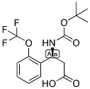 (S)-3-TERT-BUTOXYCARBONYLAMINO-3-(2-TRIFLUOROMETHOXY-PHENYL)-PROPIONIC ACID Struktur