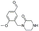 4-METHOXY-3-[(2-OXOPIPERAZIN-1-YL)METHYL]BENZALDEHYDE Struktur