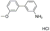 3'-METHOXYBIPHENYL-3-YLAMINE HYDROCHLORIDE Struktur