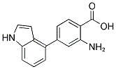 BENZOIC ACID, 2-AMINO-4-(1H-INDOL-4-YL)- Struktur