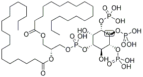 PHOSPHATIDYLINOSITOL TRIS-3,4,5-PHOSPHATE,1,2-DIOCTANOYL Struktur