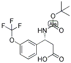 (R)-3-TERT-BUTOXYCARBONYLAMINO-3-(3-TRIFLUOROMETHOXY-PHENYL)-PROPIONIC ACID Struktur