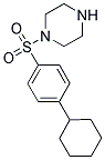 1-[(4-CYCLOHEXYLPHENYL)SULFONYL]PIPERAZINE Struktur