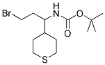 TERT-BUTYL 3-BROMO-1-(TETRAHYDRO-2H-THIOPYRAN-4-YL)PROPYLCARBAMATE Struktur