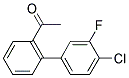 1-(4'-CHLORO-3'-FLUORO[1,1'-BIPHENYL]-2-YL)ETHANONE Struktur