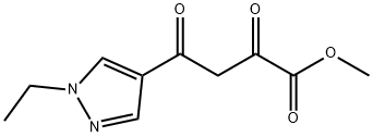 4-(1-ETHYL-1 H-PYRAZOL-4-YL)-2,4-DIOXO-BUTYRIC ACID METHYL ESTER Struktur