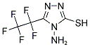 4-AMINO-5-(1,1,2,2,2-PENTAFLUOROETHYL)-4H-1,2,4-TRIAZOL-3-YL HYDROSULFIDE Struktur