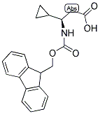 (R)-3-CYCLOPROPYL-3-(9H-FLUOREN-9-YLMETHOXYCARBONYLAMINO)-PROPIONIC ACID Struktur