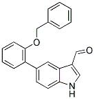 5-[2-(BENZYLOXY)PHENYL]-1H-INDOLE-3-CARBALDEHYDE Struktur