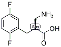 (S)-2-AMINOMETHYL-3-(2,5-DIFLUORO-PHENYL)-PROPIONIC ACID Struktur