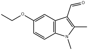 5-ETHOXY-1,2-DIMETHYL-1H-INDOLE-3-CARBALDEHYDE Struktur