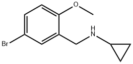 N-(5-BROMO-2-METHOXYBENZYL)CYCLOPROPANAMINE Struktur