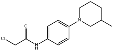 2-CHLORO-N-[4-(3-METHYL-PIPERIDIN-1-YL)-PHENYL]-ACETAMIDE Struktur