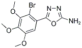 5-(2-BROMO-3,4,5-TRIMETHOXYPHENYL)-1,3,4-OXADIAZOL-2-YLAMINE Struktur