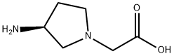 (S)-(3-AMINO-PYRROLIDIN-1-YL)-ACETIC ACID Struktur