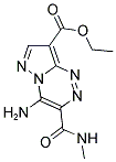 ETHYL 4-AMINO-3-[(METHYLAMINO)CARBONYL]PYRAZOLO[5,1-C][1,2,4]TRIAZINE-8-CARBOXYLATE Struktur