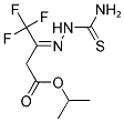 ISOPROPYL (3Z)-3-[(AMINOCARBONOTHIOYL)HYDRAZONO]-4,4,4-TRIFLUOROBUTANOATE Struktur