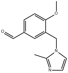 4-METHOXY-3-(2-METHYL-IMIDAZOL-1-YLMETHYL)-BENZALDEHYDE Struktur