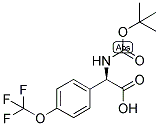 (R)-TERT-BUTOXYCARBONYLAMINO-(4-TRIFLUOROMETHOXY-PHENYL)-ACETIC ACID Struktur