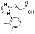 [[1-(2,3-DIMETHYLPHENYL)-1H-IMIDAZOL-2-YL]THIO]ACETIC ACID Struktur