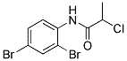 2-CHLORO-N-(2,4-DIBROMOPHENYL)PROPANAMIDE Struktur