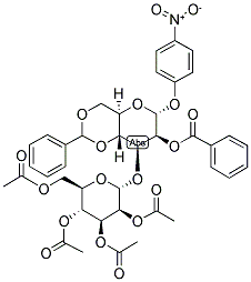 4-NITROPHENYL 2-BENZOYL-4,6-O-BENZYLIDENE-3-O-(2',3',4',6'-TETRA-O-ACETYL-ALPHA-D-MANNOPYRANOSYL)-ALPHA-D-MANNOPYRANOSIDE Struktur