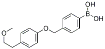 4-[(4'-(2-METHOXYETHYL)PHENOXY)METHYL]PHENYLBORONIC ACID Struktur