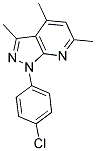 1-(4-CHLOROPHENYL)-3,4,6-TRIMETHYL-1H-PYRAZOLO[3,4-B]PYRIDINE Struktur