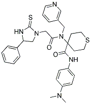 N-(4-(DIMETHYLAMINO)PHENYL)-4-(2-(4-PHENYL-2-THIOXOIMIDAZOLIDIN-1-YL)-N-(PYRIDIN-3-YLMETHYL)ACETAMIDO)-TETRAHYDRO-2H-THIOPYRAN-4-CARBOXAMIDE Struktur