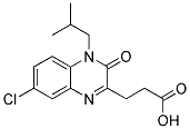 3-(7-CHLORO-4-ISOBUTYL-3-OXO-3,4-DIHYDROQUINOXALIN-2-YL)PROPANOIC ACID Struktur