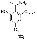 (R)-2-(1-AMINO-ETHYL)-3,5-DIETHOXY-PHENOL Struktur