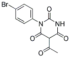 5-ACETYL-1-(4-BROMOPHENYL)PYRIMIDINE-2,4,6(1H,3H,5H)-TRIONE Struktur